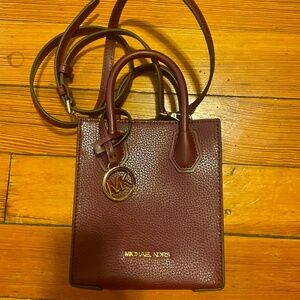 Michael Kors - Mercer Extra-Small Pebbled Leather Crossbody Bag